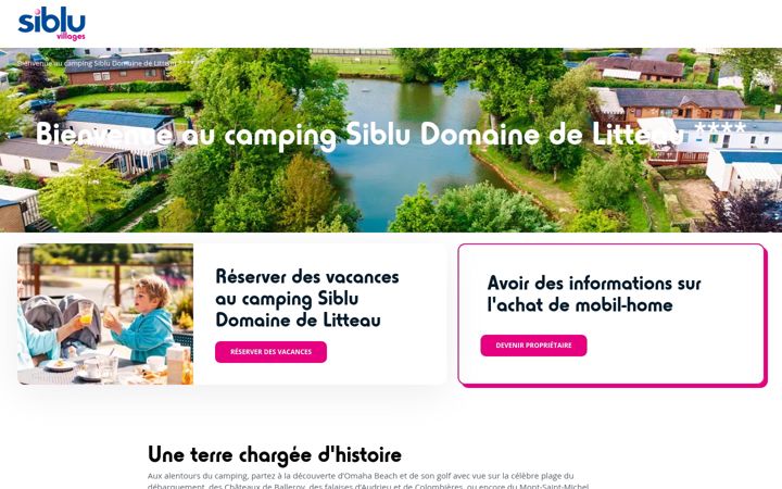 Screenshot of domainedelitteau.fr