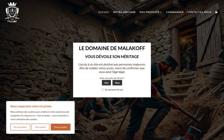 Screenshot of domainedemalakoff.fr