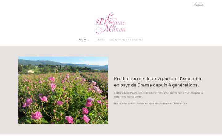 Screenshot of domainedemanongrasse.com