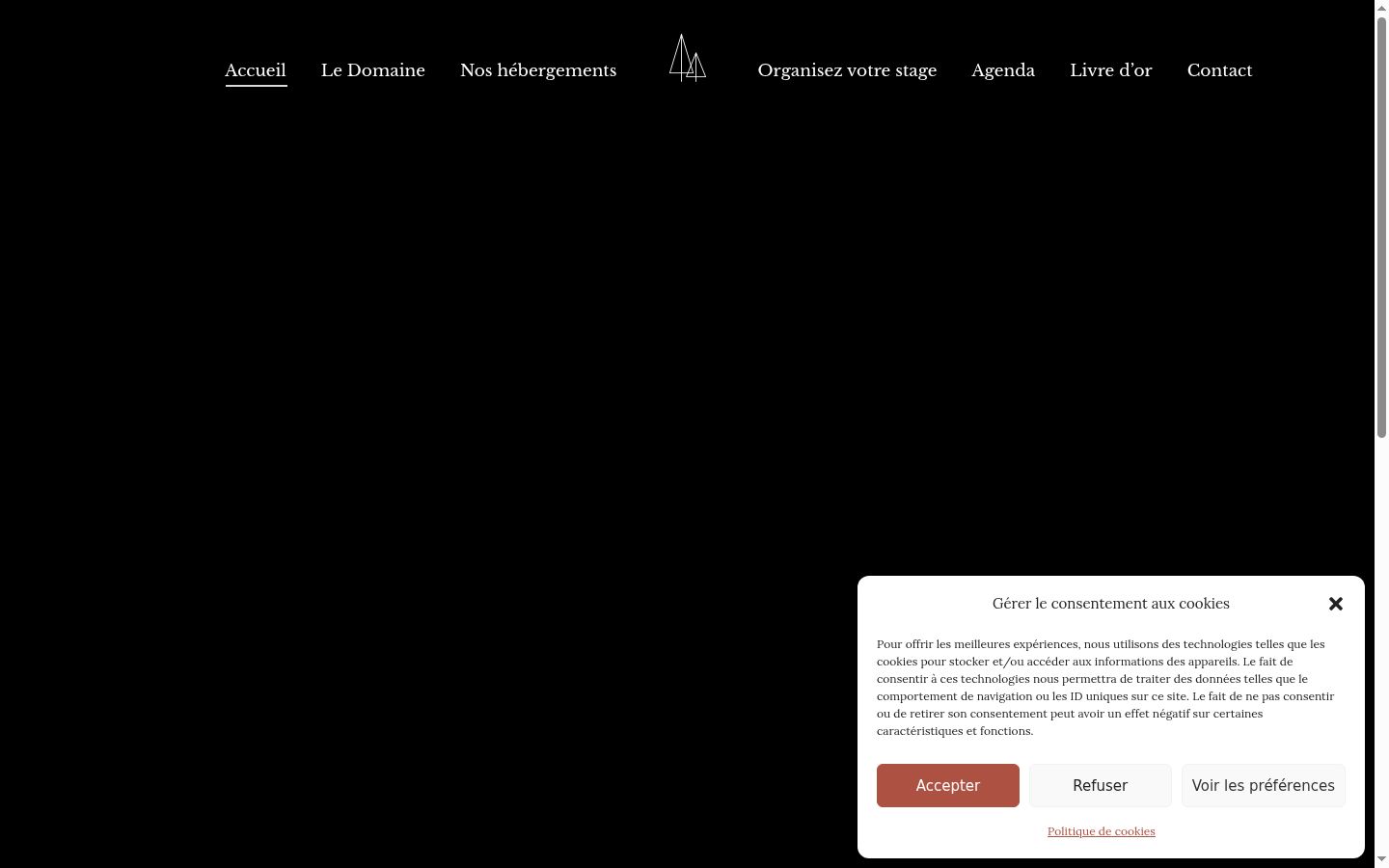 Screenshot tal-banner tal-kunsens muri qabel kwalunkwe interazzjoni