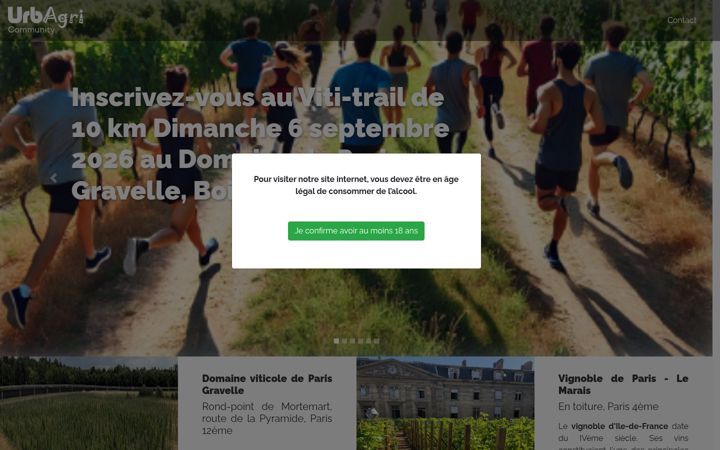 Screenshot of domainedeparisgravelle.org
