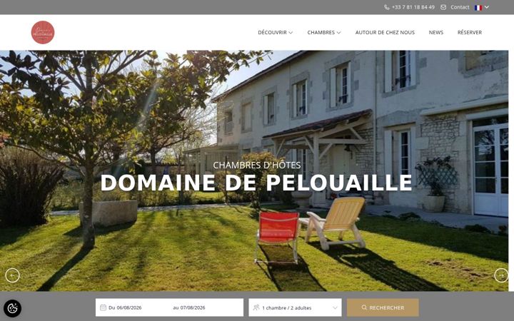 Screenshot of domainedepelouaille.com