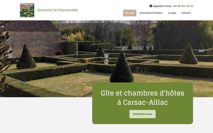 Screenshot of domainedepommarede.com