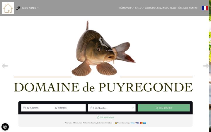 Snímek obrazovky domainedepuyregonde.fr
