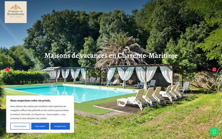Screenshot of domainederochebonne.com