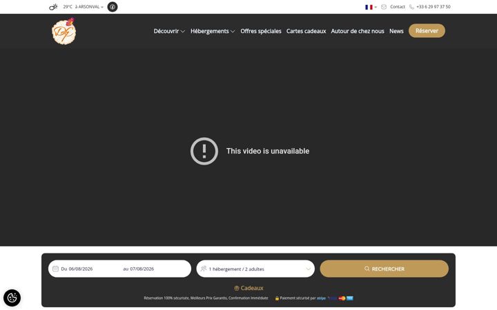 Screenshot of domainedes7cepages.com