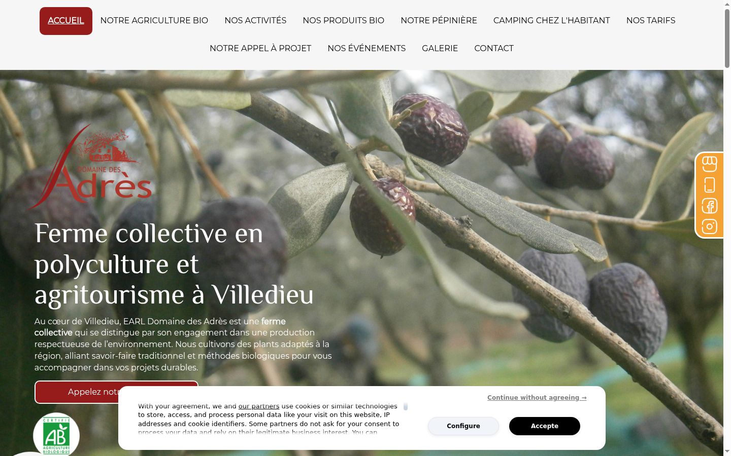 Snímek obrazovky baneru souhlasu zobrazeného před jakoukoli interakcí