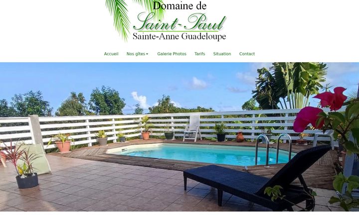 Screenshot of domainedesaintpaul.com