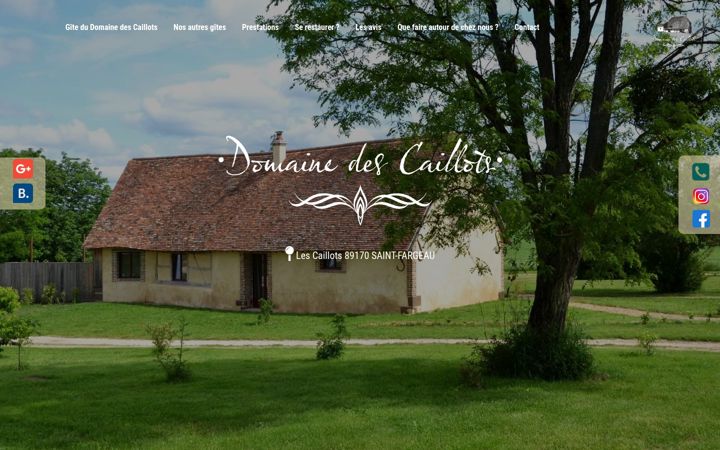 Snímek obrazovky domainedescaillots.fr