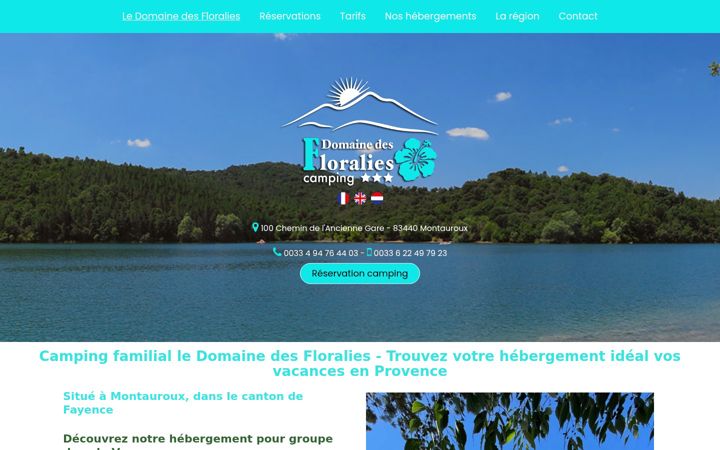 Snímek obrazovky domainedesfloralies.fr
