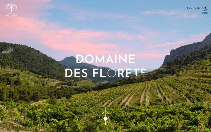 Screenshot of domainedesflorets.com
