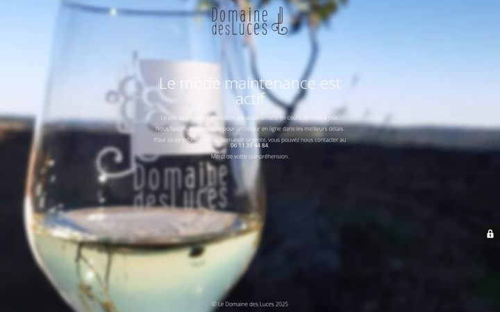 Screenshot of domainedesluces.com