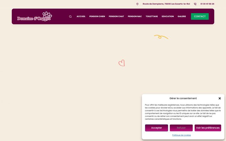 Screenshot of domainedorphee.com
