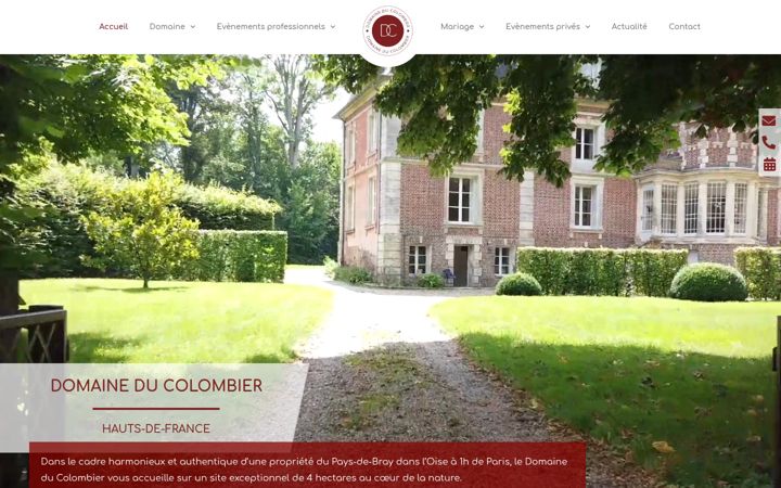 Screenshot of domaineducolombier.com