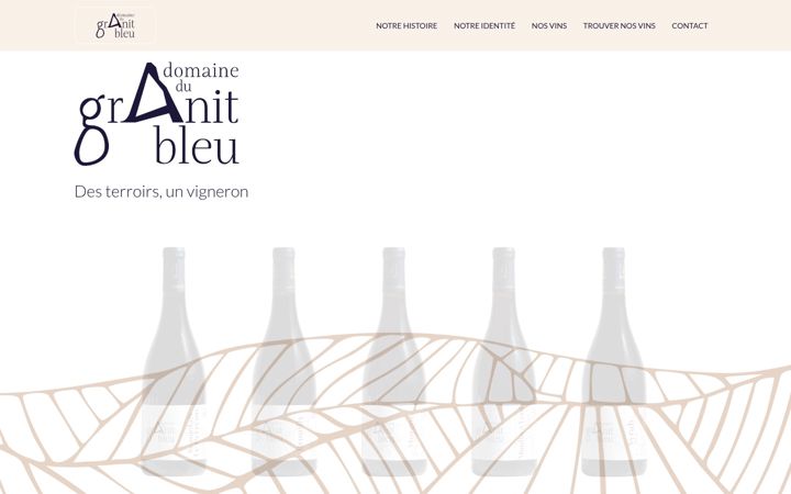 Snímek obrazovky domainedugranitbleu.fr
