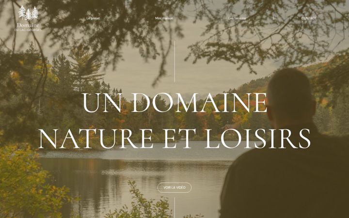 Screenshot of domainedulacgeorges.com