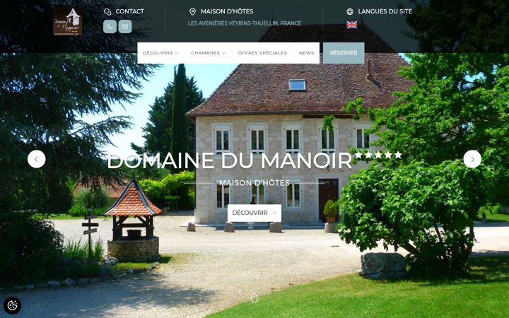 Screenshot of domainedumanoir.com