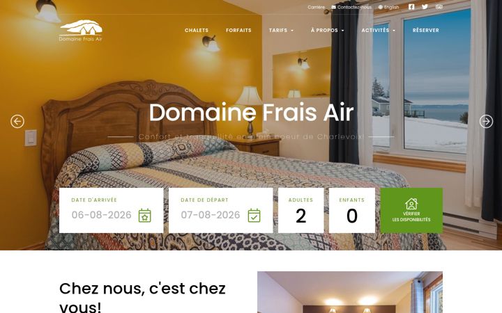 Screenshot of domainefraisair.com