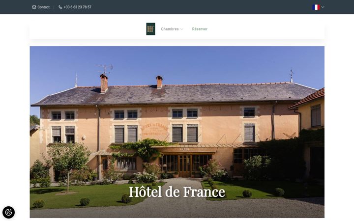 Snímek obrazovky domainehoteldefrance.fr