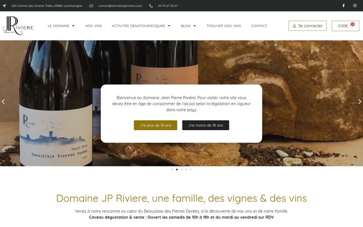 Screenshot of domainejpriviere.com