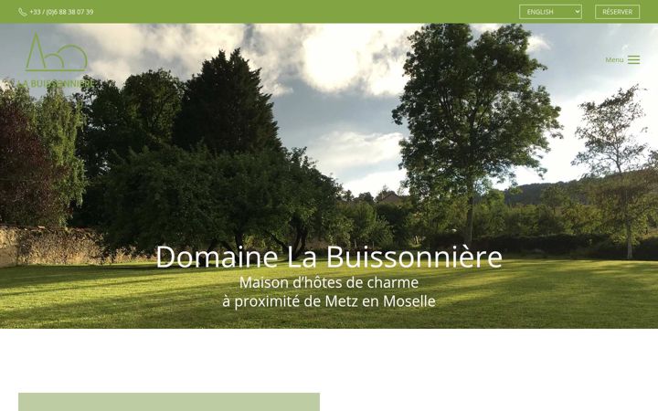 Snímek obrazovky domainelabuissonniere.fr