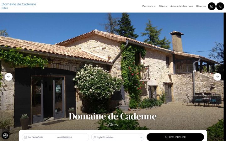 Screenshot of domainelacadenne.com