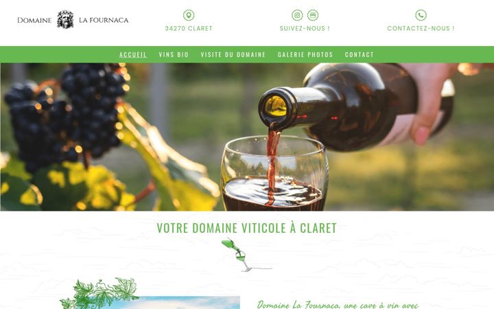 Screenshot of domainelafournaca.com