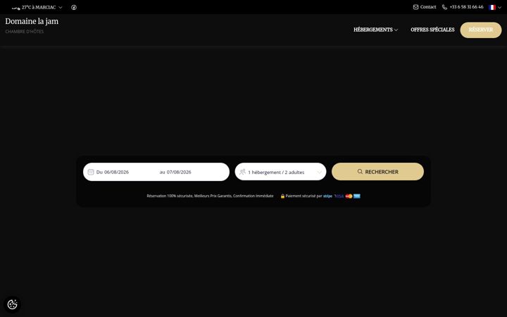Snímek obrazovky domainelajam.fr