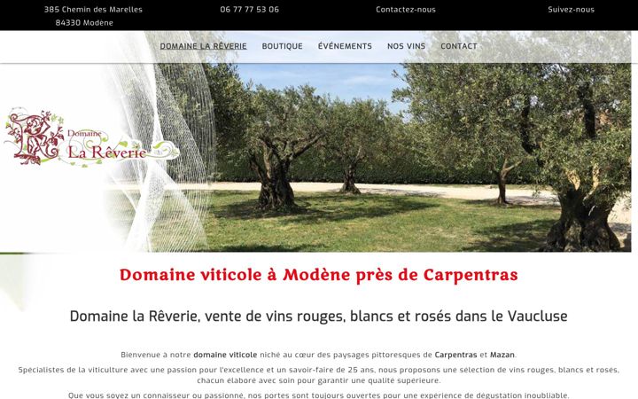 Screenshot of domainelareverie.com