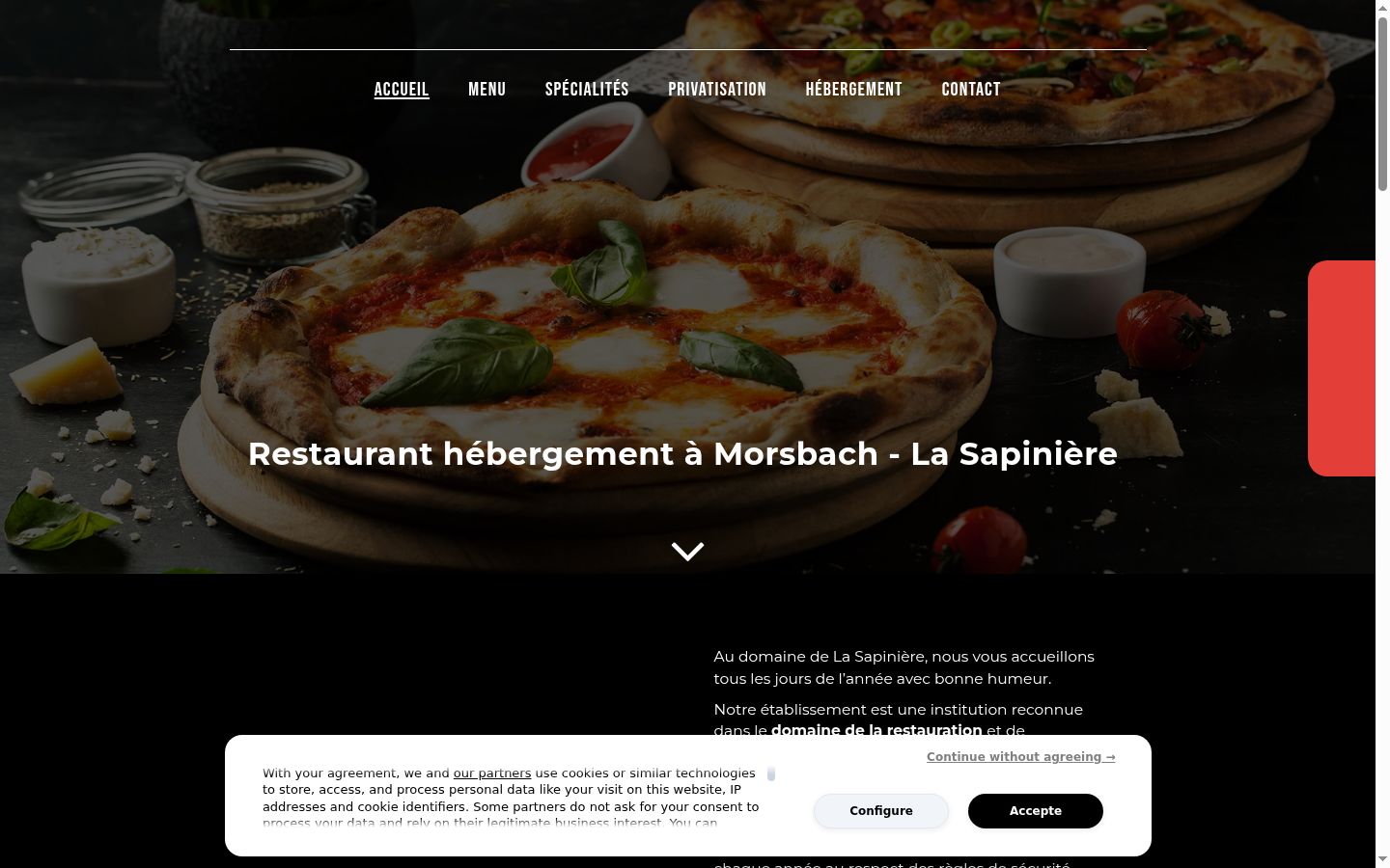 Screenshot tal-banner tal-kunsens muri qabel kwalunkwe interazzjoni