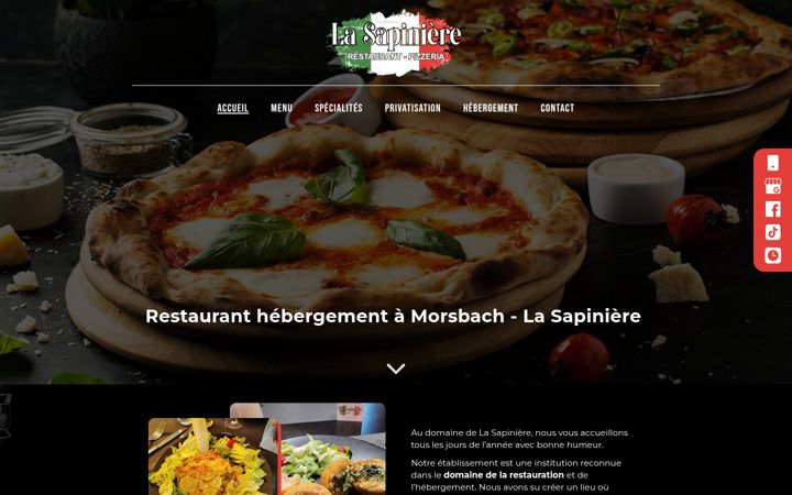 Snímek obrazovky domainelasapiniere.fr