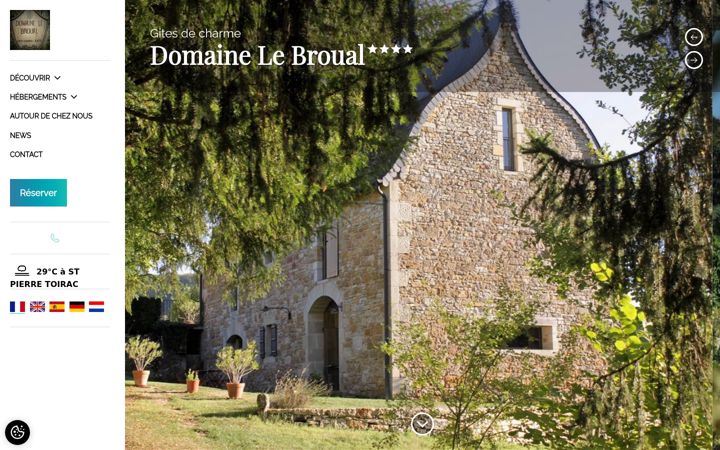 Screenshot of domainelebroual.com