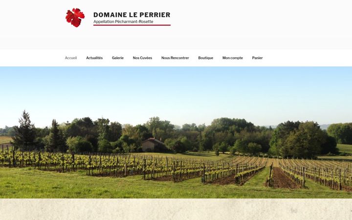 Snímek obrazovky domaineleperrier.fr