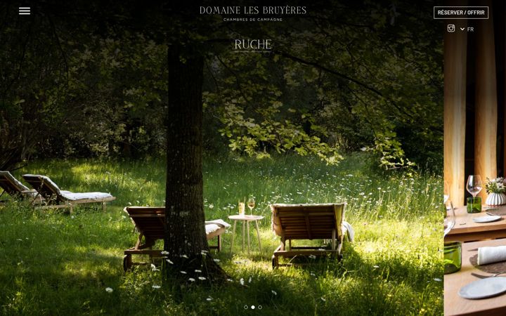 Screenshot of domainelesbruyeres.com