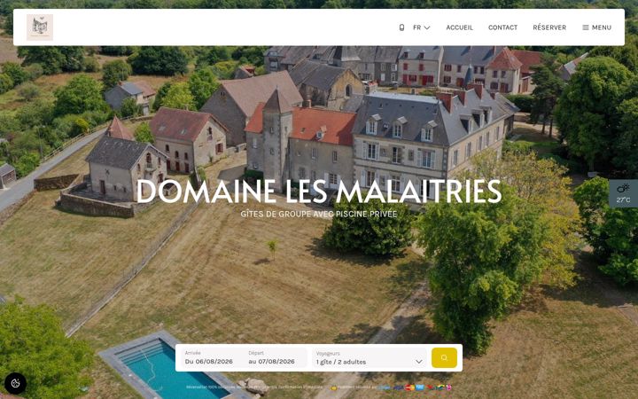Screenshot of domainelesmalaitries.fr