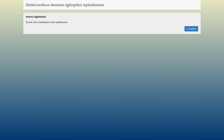 Screenshot of domainelfogado.hu