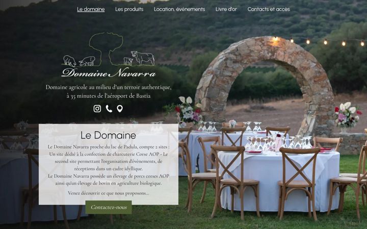 Screenshot of domainenavarra.fr