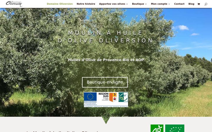 Snímek obrazovky domaineoliversion.fr