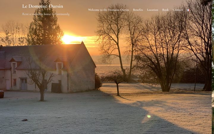 Screenshot of domaineoursin.com