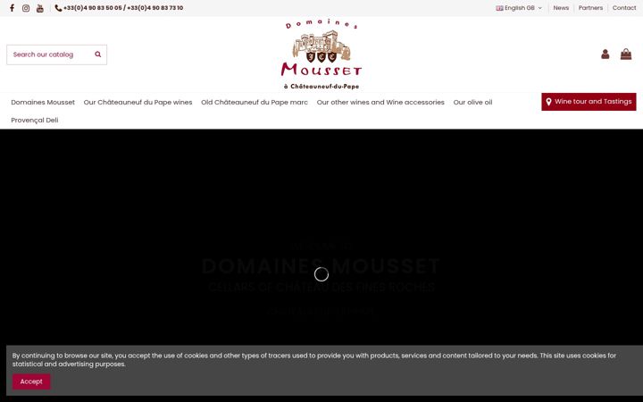 Screenshot of domainesmousset.com