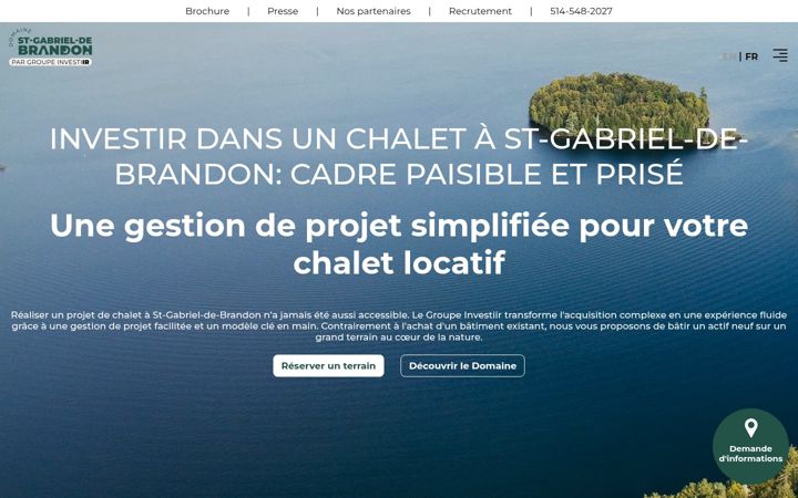 Screenshot of domainestgabriel.com