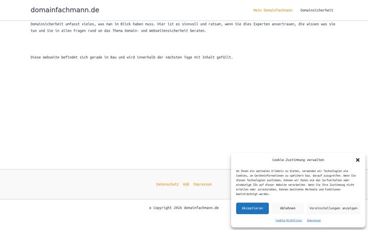 Screenshot di domainfachmann.de
