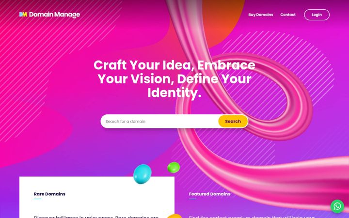 Screenshot of domainmanage.com