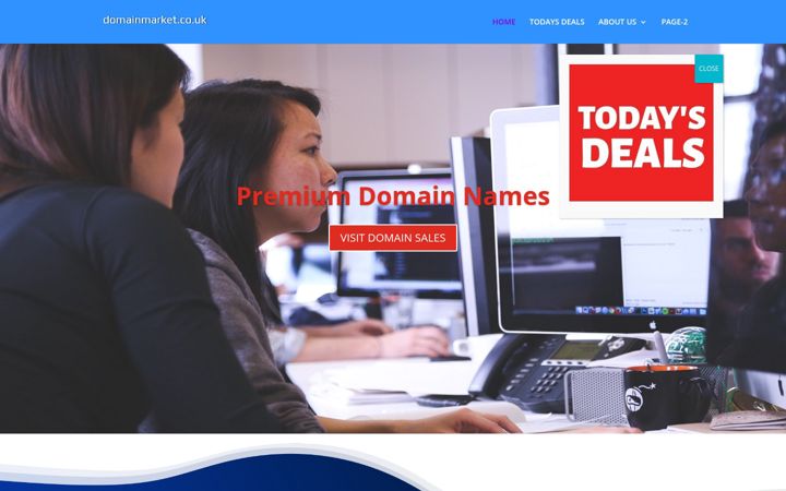 Screenshot of domainmarket.co.uk