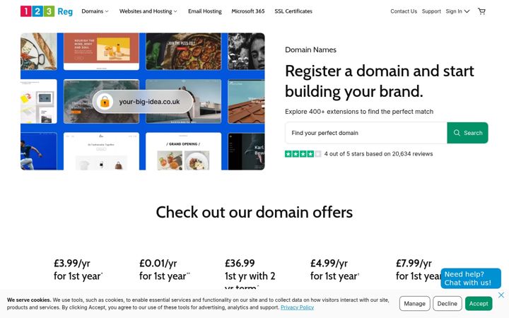 Screenshot of domainmonster.com