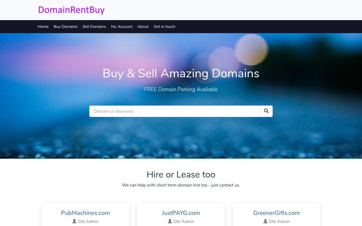 Screenshot of domainrentbuy.com
