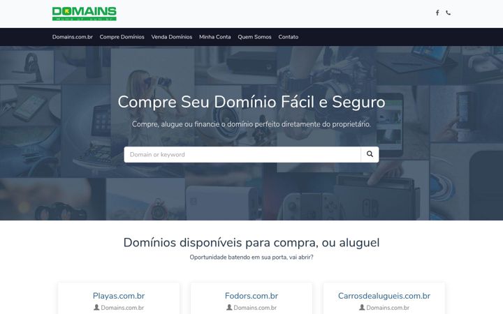 Capture d'écran de domains.com.br