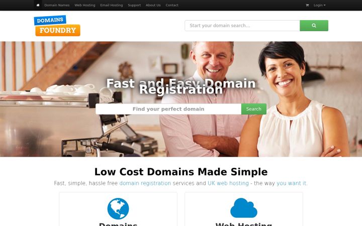 Screenshot ta' domainsfoundry.co.uk