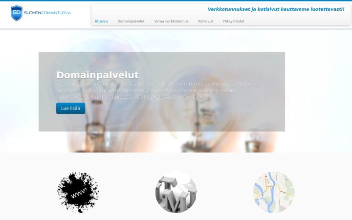 Screenshot di domainturva.fi
