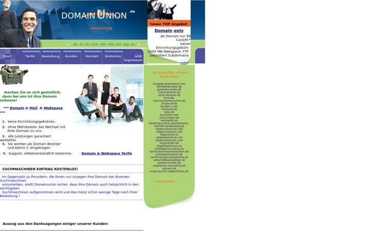 Screenshot of domainunion.de